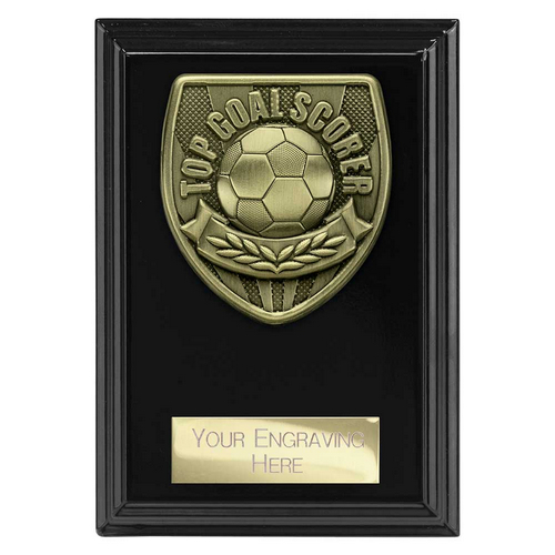 Cobra Plaque Football Trophy | Top Scorer | 125mm | Black