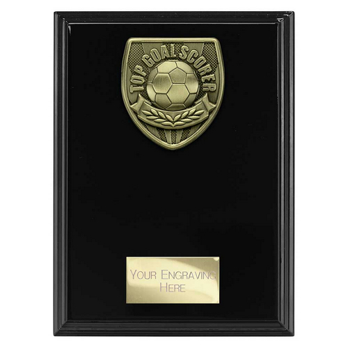 Cobra Plaque Football Trophy | Top Scorer | 175mm | Black