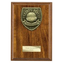 Cobra Plaque Football Trophy | Parents Player | 175mm | Brown