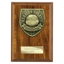 Cobra Plaque Football Trophy | Managers Player | 150mm | Brown