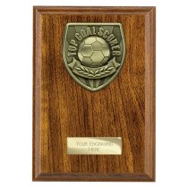 Cobra Plaque Football Trophy | Top Scorer | 175mm | Brown