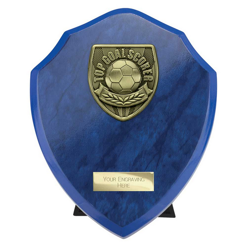 Cobra Shield Football Trophy | Top Scorer | 175mm | Blue