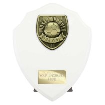 Cobra Shield Football Trophy | Most Improved | 175mm | White