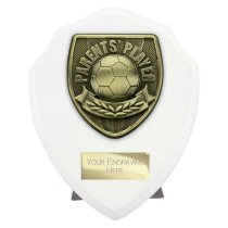 Cobra Shield Football Trophy | Parents Player | 125mm | White