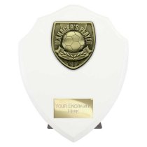 Cobra Shield Football Trophy | Managers Player | 175mm | White