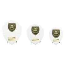 Cobra Shield Football Trophy | Players Player | 125mm | White