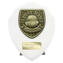 Cobra Shield Football Trophy | Players Player | 125mm | White