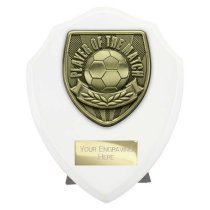 Cobra Shield Football Trophy | Player of the Match | 125mm | White