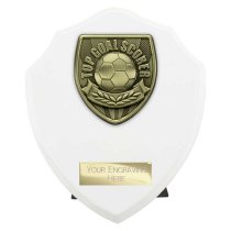 Cobra Shield Football Trophy | Top Scorer | 150mm | White