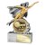 Hero Female Football Trophy | Player of the Year | 140mm | Silver & Gold - RF25057A