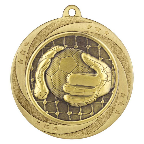 Superstar Goalkeeper Medal | 60mm | Gold