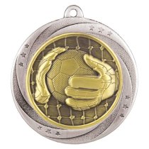 Superstar Goalkeeper Medal | 60mm | Silver