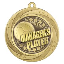 Superstar Football Medal | Managers Player | 60mm | Gold