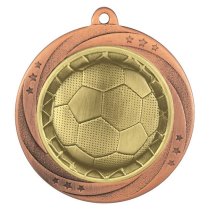 Superstar Football Medal | 60mm | Bronze