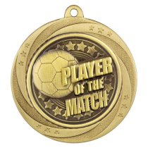 Superstar Football Medal | Player of the Match | 60mm | Gold