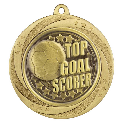 Superstar Football Medal | Top Scorer | 60mm | Gold