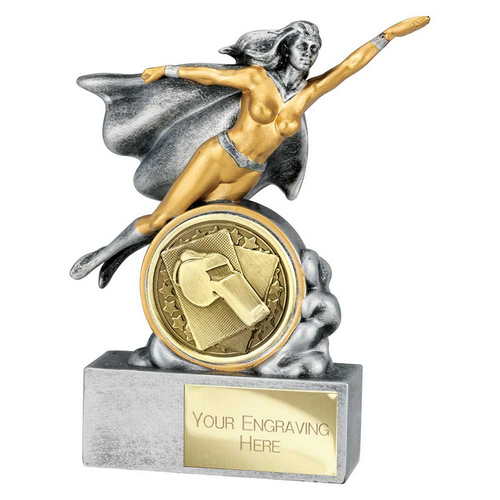 Hero Female Referee Trophy | 140mm | Silver & Gold