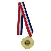 Football Medal with Red, White & Blue neck ribbon | 50mm Medal | 800mm Ribbon with clasp