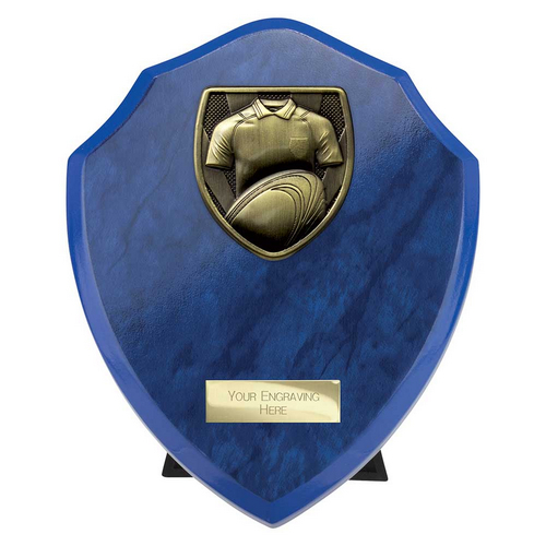 Cobra Shield Rugby Shirt & Ball Trophy | Blue | 175mm