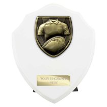 Cobra Shield Rugby Shirt & Ball Trophy | White | 150mm