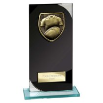 Seismic Cobra Rugby Trophy | Black | 190mm