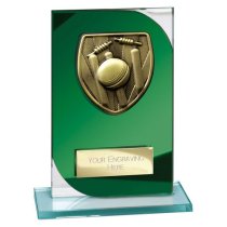 Seismic Cobra Cricket Trophy | Green | 150mm