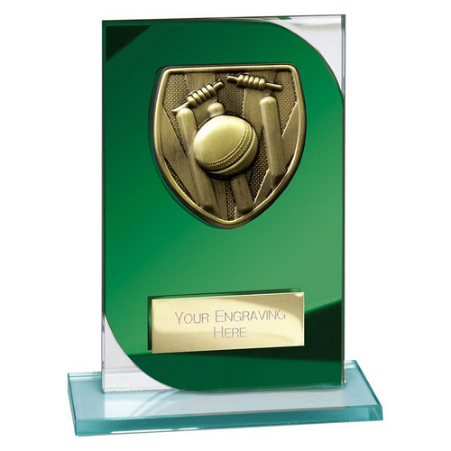 Seismic Cobra Cricket Trophy | Green | 150mm