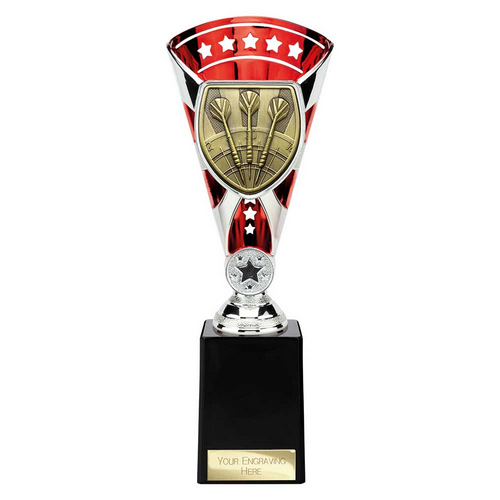 Cobra Star Darts Trophy | Red & Silver | 255mm