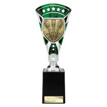 Cobra Star Darts Trophy | Green & Silver | 255mm