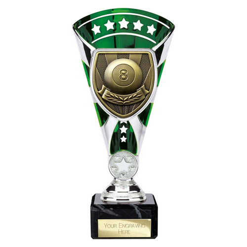 Cobra Star Pool Trophy | Green & Silver | 210mm