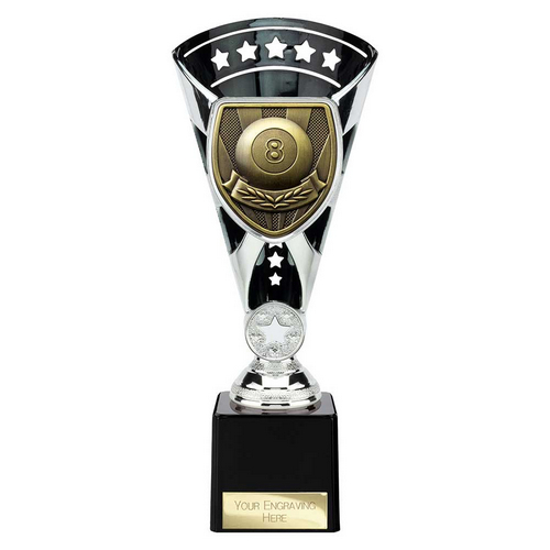 Cobra Star Pool Trophy | Black & Silver | 230mm