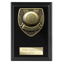 Cobra Plaque Pool Trophy | Black | 125mm