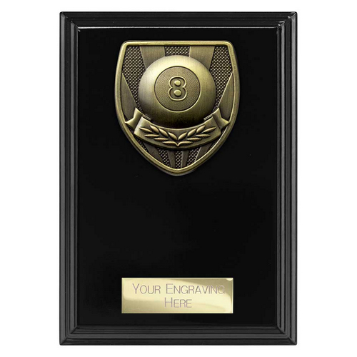 Cobra Plaque Pool Trophy | Black | 150mm