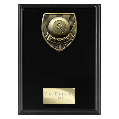 Cobra Plaque Pool Trophy | Black | 175mm