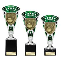 Cobra Star Netball Trophy | Green & Silver | 210mm