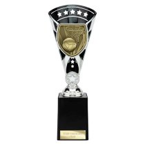 Cobra Star Netball Trophy | Black & Silver | 255mm