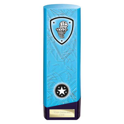 Prime Heavyweight Netball Trophy | Blue | 220mm