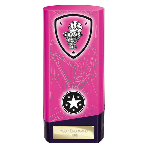 Prime Heavyweight Netball Trophy | Pink | 160mm