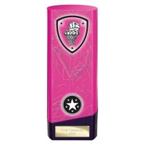 Prime Heavyweight Netball Trophy | Pink | 190mm