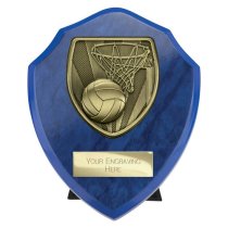 Cobra Shield Netball Trophy | Blue | 125mm