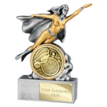 Hero Female Swimming Trophy | 140mm