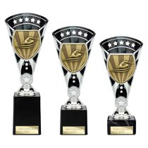 Cobra Star Swimming Trophy | Black & Silver | 210mm