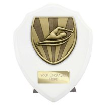 Cobra Shield Swimming Trophy | White | 125mm