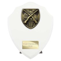 Cobra Shield Clay Pigeon Shooting Trophy | White | 175mm