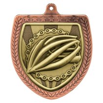 Cobra Cycling Shield Medal | Bronze |75mm