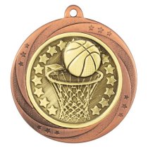 Superstar Basketball Medal | Bronze | 60mm