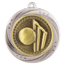 Superstar Cricket Medal | Silver | 60mm