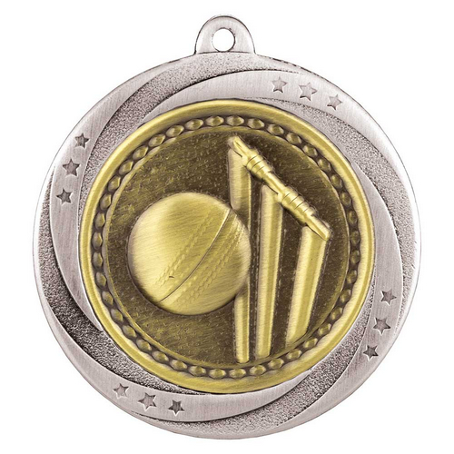 Superstar Cricket Medal | Silver | 60mm