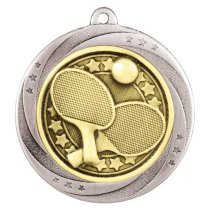 Superstar Table Tennis Medal | Silver | 60mm