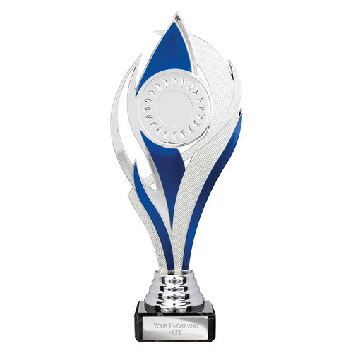 Volcano Trophy | Silver & Blue | 230mm